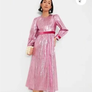 NWOT HYACINTH HOUSE - Metallic Eloise Midi Dress - $228 - XS